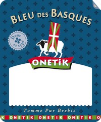 Portion Bleu des Basques Onetik - Fromage Bleu des Basques Onetik - Portion de fromage - Fromage basque - Fromage à pâte persillée