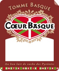 Portion Tomme Basque Onetik - Fromage vache Onetik - Portion de fromage - Fromage basque